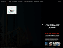 Tablet Screenshot of courtyardmarriottmontreal.com